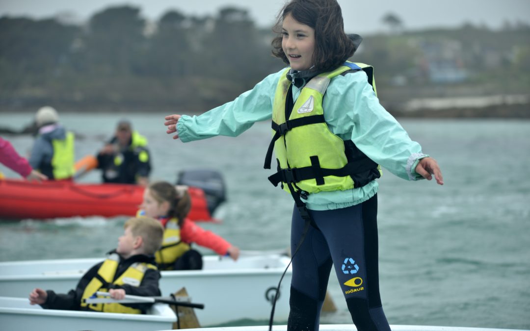 Première séance de voile